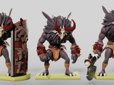 Mitachurls Set Genshin Impact Modelo de Impressão 3D