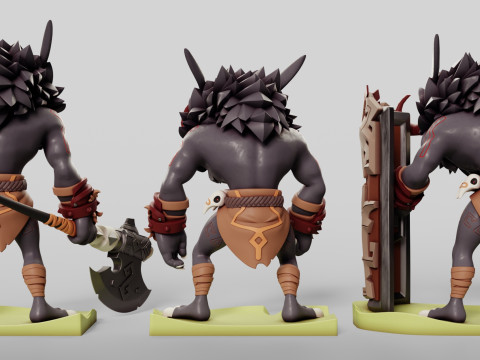 Mitachurls Set Genshin Impact Modelo de Impressão 3D