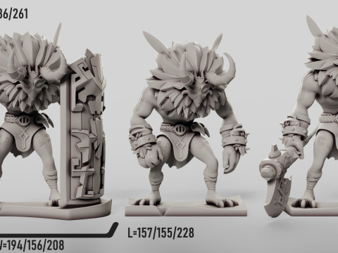 Mitachurls Set Genshin Impact Modelo de Impressão 3D
