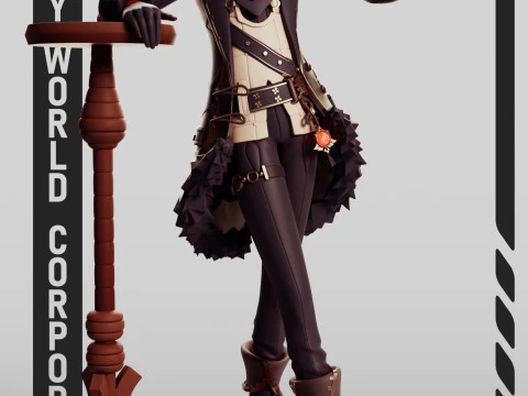 Diluc Genshin Impact 3D Druckmodell