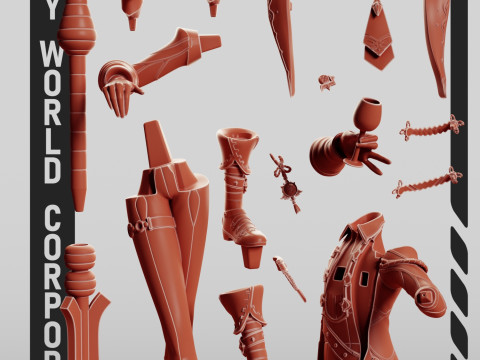 Diluc Genshin Impact 3D 打印模型