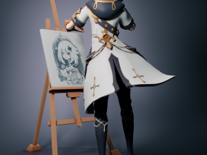 Albedo Kreideprinz - Genshin Impact Model Cetak 3D