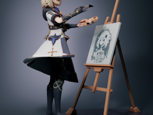 Albedo Kreideprinz - Genshin Impact Model Cetak 3D