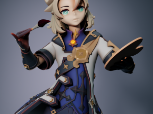 Albedo Kreideprinz - Genshin Impact Model Cetak 3D