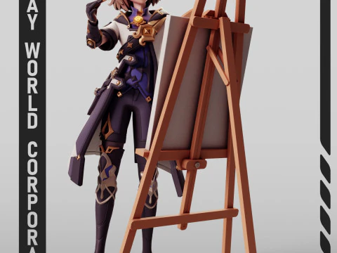 Albedo Kreideprinz - Dampak Genshin Model Cetak 3D