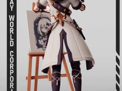 Albedo Kreideprinz - Genshin Impact Modelo de impresión 3D