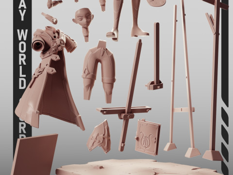 Albedo Kreideprinz - Genshin Impact Modelo de impresión 3D