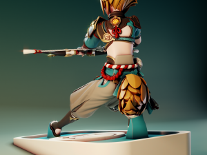 Gorou Genshin Impact Modèles 3D en vedette