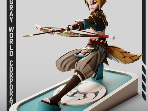 Gorou Genshin Impact 3D 打印模型