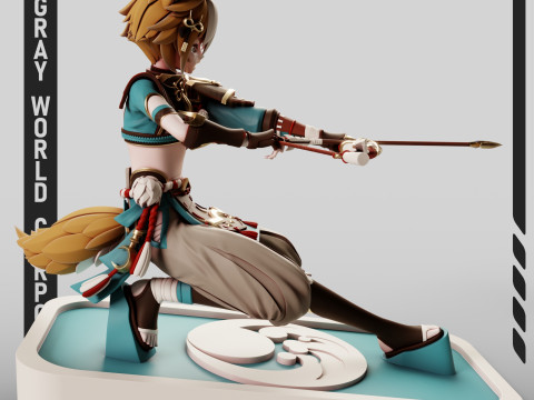 Gorou Genshin Impact 3D 打印模型