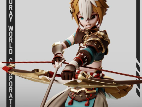 Gorou Genshin Impact 3D Print Model