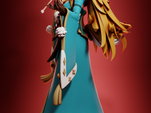 Miss Hina-Sama Genshin Impact 3D 打印模型