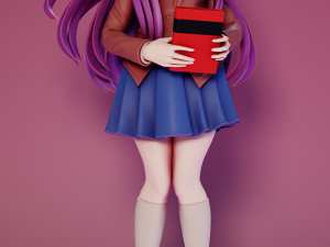 Yuri Doki Doki Literature Club 3Dプリントモデル