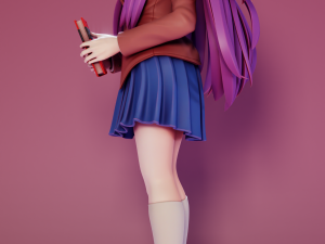 Yuri Doki Doki Literature Club 3D Принт Модель