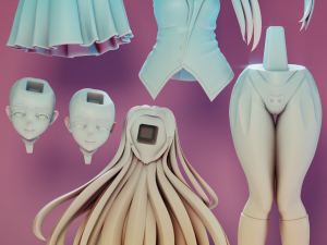 Yuri Doki Doki Literature Club 3D Принт Модель