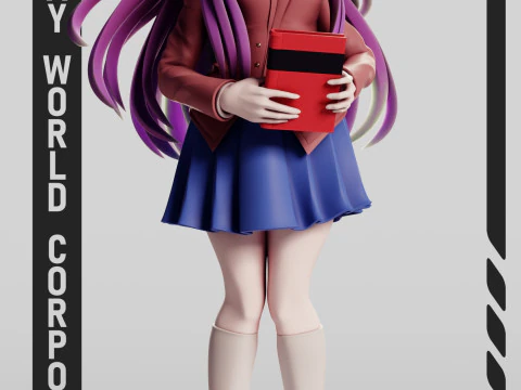 Club di letteratura Yuri Doki Doki Modello di stampa 3D