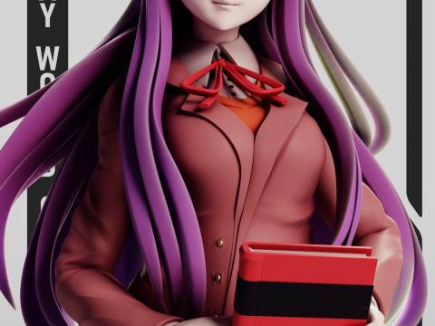 Yuri Doki Doki Literature Club 3D Принт Модель