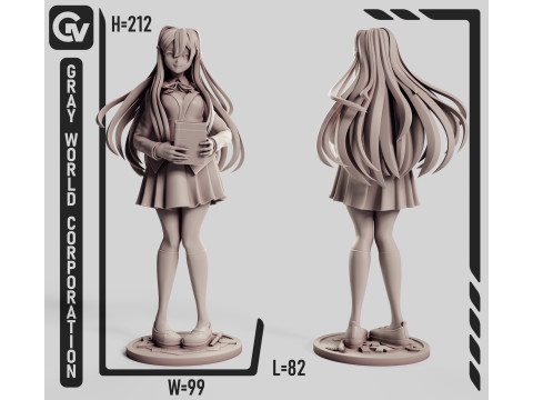 Yuri Doki Doki Literature Club 3D Принт Модель
