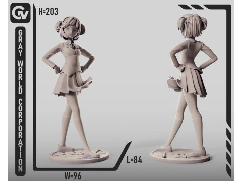 Natsuki Doki Doki Literature Club 3D Print Model