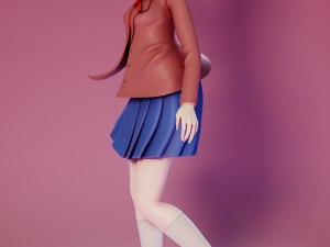 Sayori - Doki Doki Literature Club 3D Baskı Modeli