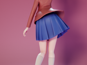 Sayori - Doki Doki Literature Club 3D Baskı Modeli