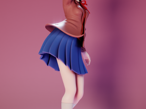 Sayori - Doki Doki Literature Club 3D Baskı Modeli
