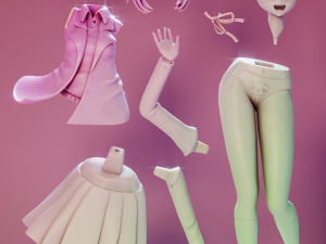 Sayori - Doki Doki Literature Club 3D Baskı Modeli