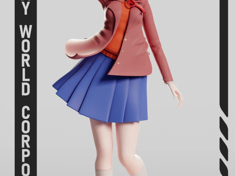 Sayori - Clube de Literatura Doki Doki Modelo de Impressão 3D