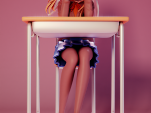 Monika - Doki Doki Literature Club 3Dプリントモデル