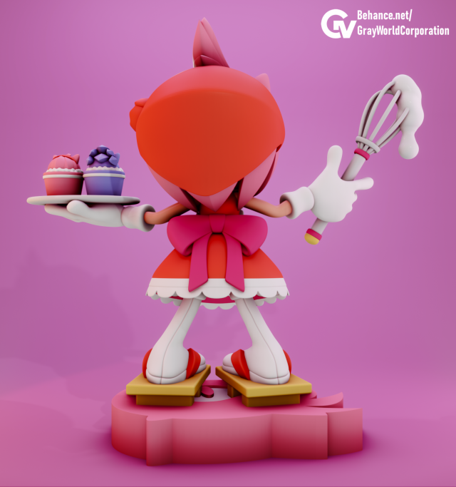 New Years Render 2021: Rose Dress Amy by Nibroc-Rock on DeviantArt