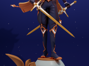 Aether Genshin Impact 3D Print Model