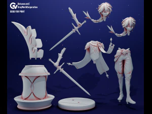 Aether Genshin Impact 3D Print Model