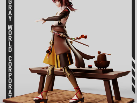 Shikanoin Heizou - Genshin Etkisi 3D Baskı Modeli