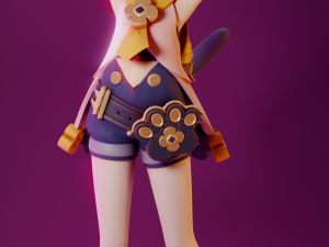 Diona 2 Genshin Impact Modelo de Impressão 3D