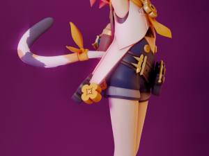 Diona 2 Genshin Impact 3D Print Model