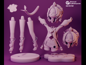 Diona 2 Genshin Impact 3D Print Model