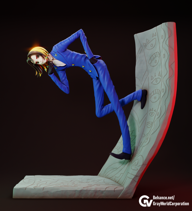 Nougami Neuro Neuro Supernatural Detective 3D Druckmodell .c4d .max .obj .3ds .fbx .stl .blend