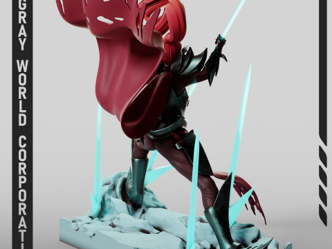 Undyne Undertale 3D Print Model