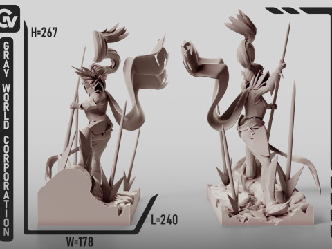 Undyne Undertale 3D Print Model