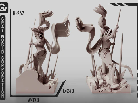 Undyne Undertale Modello di stampa 3D