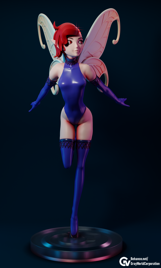 Pixie Persona 3D 프린트 모델 .c4d .max .obj .3ds .fbx .stl .blend 