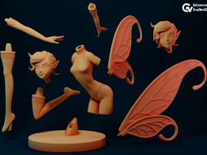 Pixie Persona 3D 프린트 모델