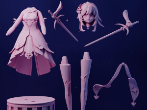 Lumine Genshin Impact 3D Print Model