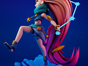 Zoe League of Legends 3D-Druckmodell