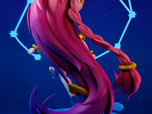 Zoe League of Legends 3D-Druckmodell