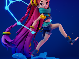 Zoe League of Legends 3D-Druckmodell