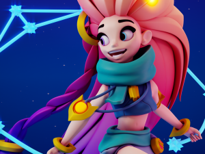 Zoe League of Legends 3D-Druckmodell