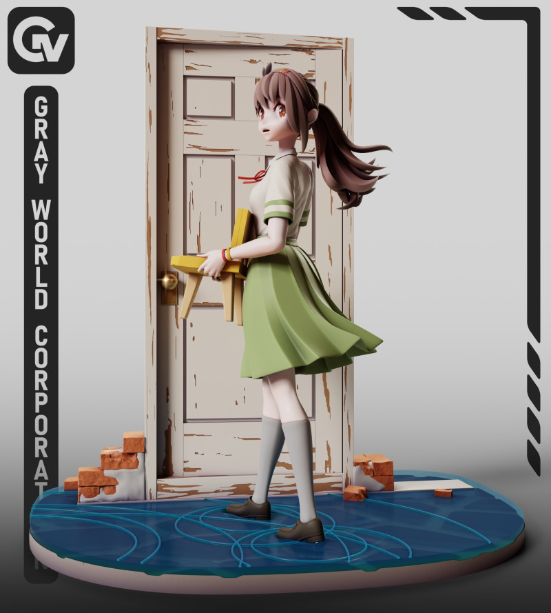 Suzume Suzume no Tojimari 3D Druckmodell .c4d .max .obj .3ds .fbx .stl .blend