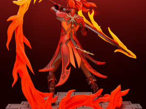 Diluc Red Dead of Night - Genshin Impact Modelo de Impressão 3D