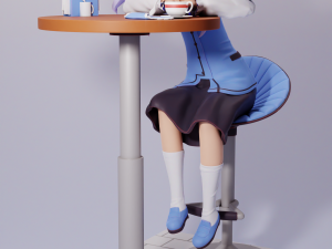 Chino Kafuu Gochuumon wa Usagi Desu ka Modelo de Impressão 3D